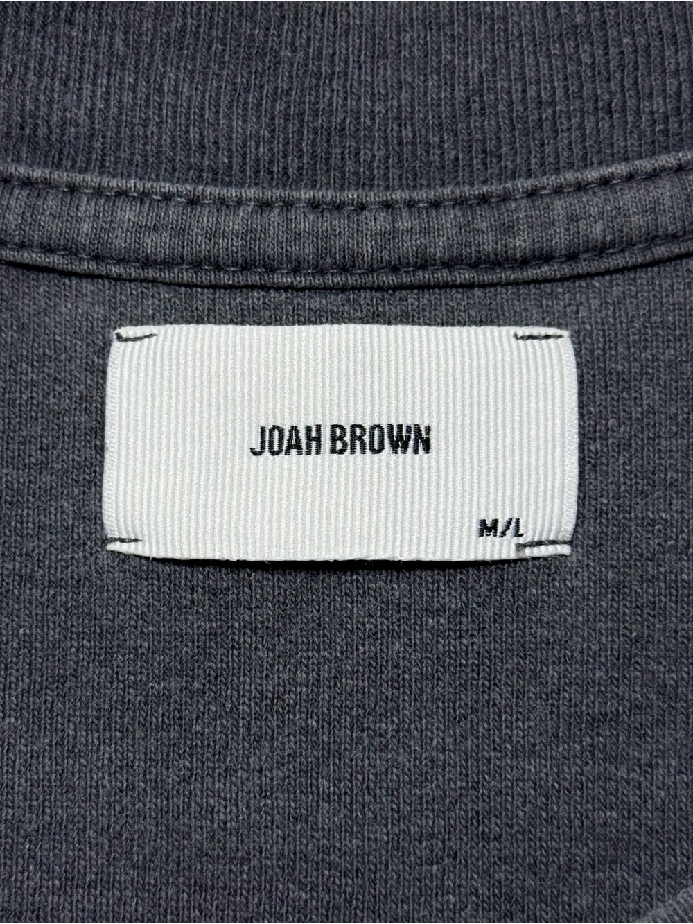 Joah Brown Vintage Long Sleeve in Washed Black - Picture 5 of 6